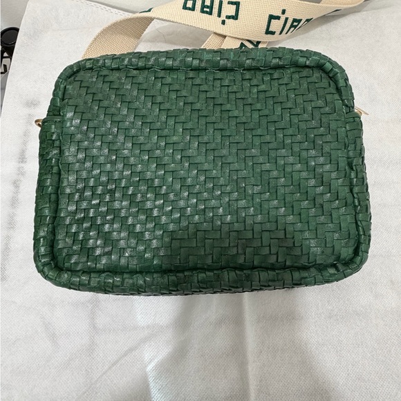 Clare V Fern Zigzag Woven Leather Midi Sac Crossbody - Picture 4 of 8